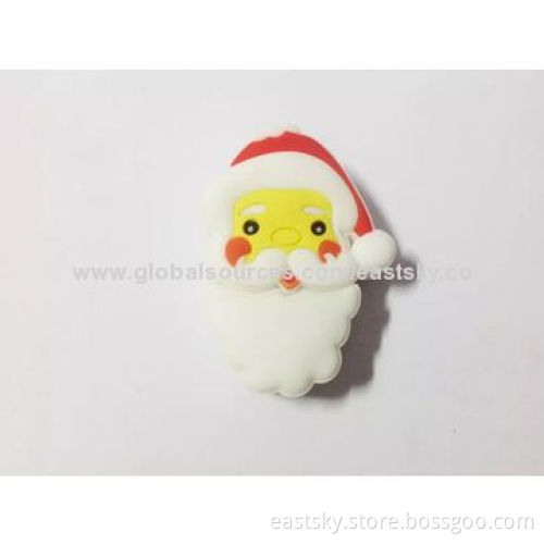 Custom Santa Claus shaped thumb drive, made of soft PVC material, OEM orders are welcomeNew